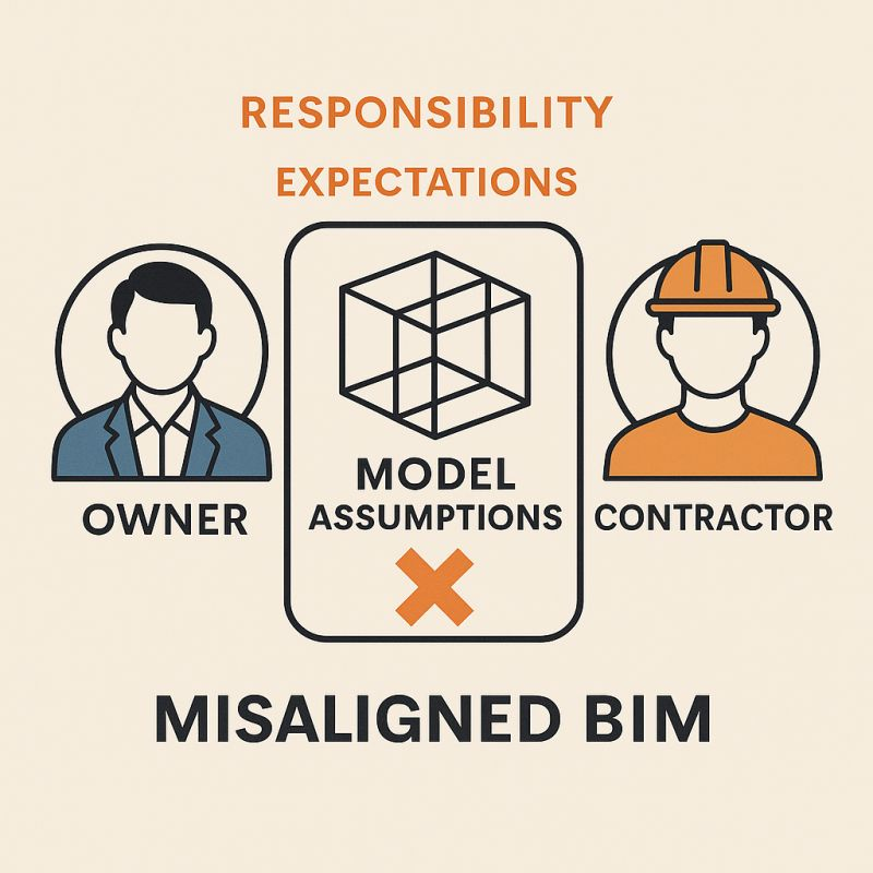Responsibility and expectations divided by assumptions about the model